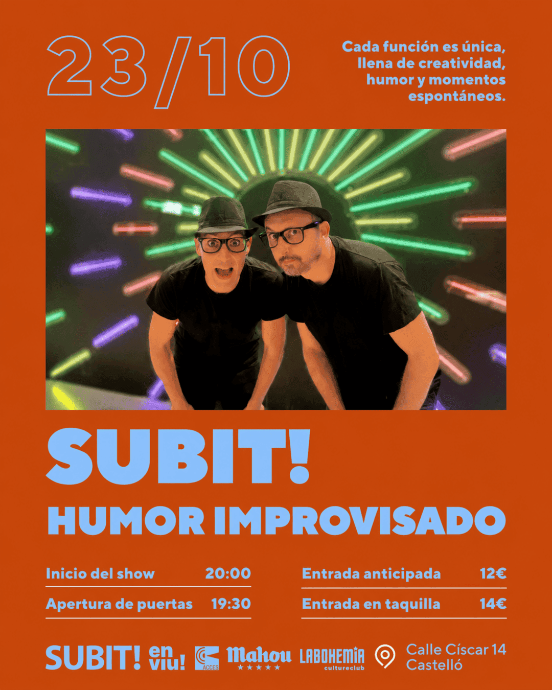 SUBIT! Improvised Humor in Castelló La Bohemia